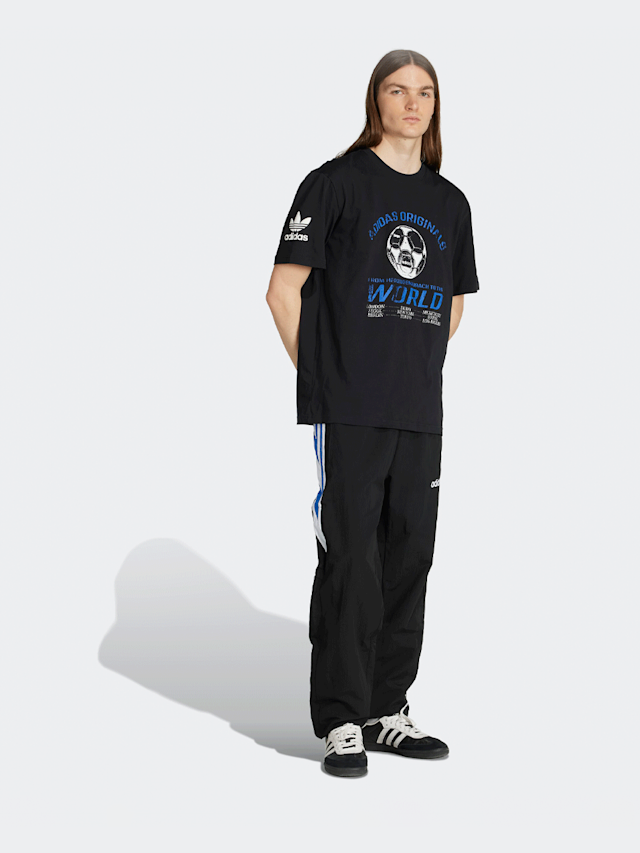 adidas Originals, 90s Football Tee, black, Image 5 of 5