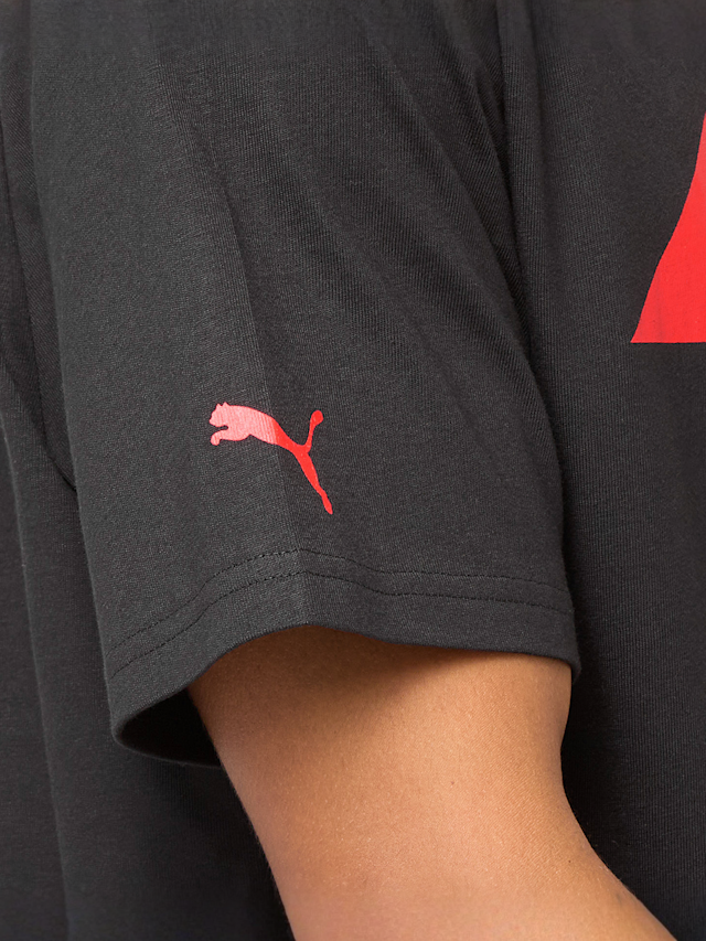 PUMA, F1 Essential Logo Tee 180g, black, Image 4 of 5