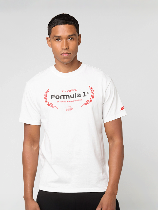 PUMA, F1 Essentials Graphic Tee, white, Image 1 of 6