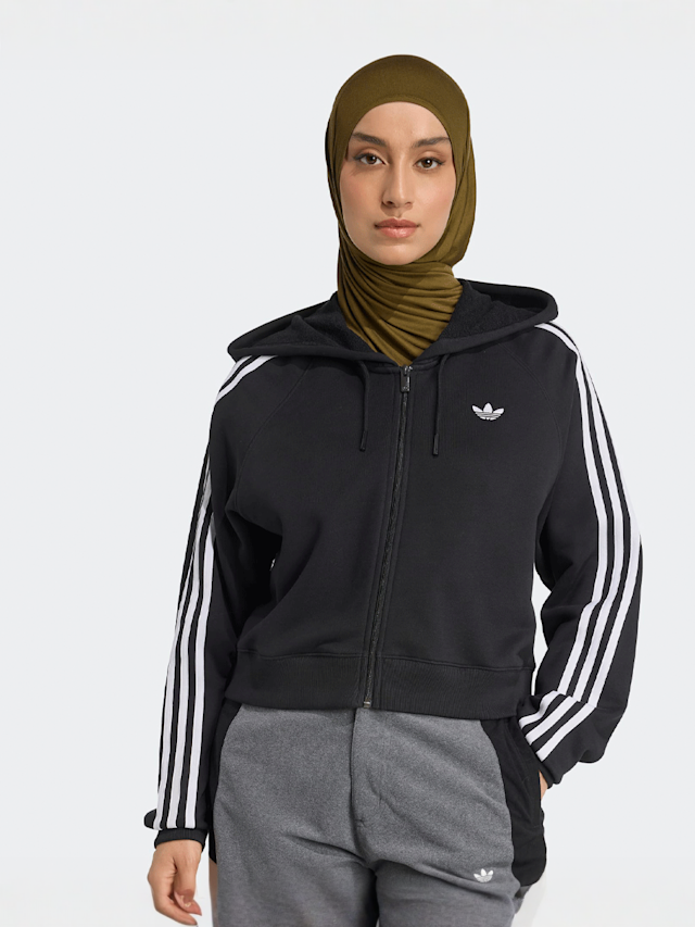 adidas Originals, Zip Hoodie, black, Image 1 of 5