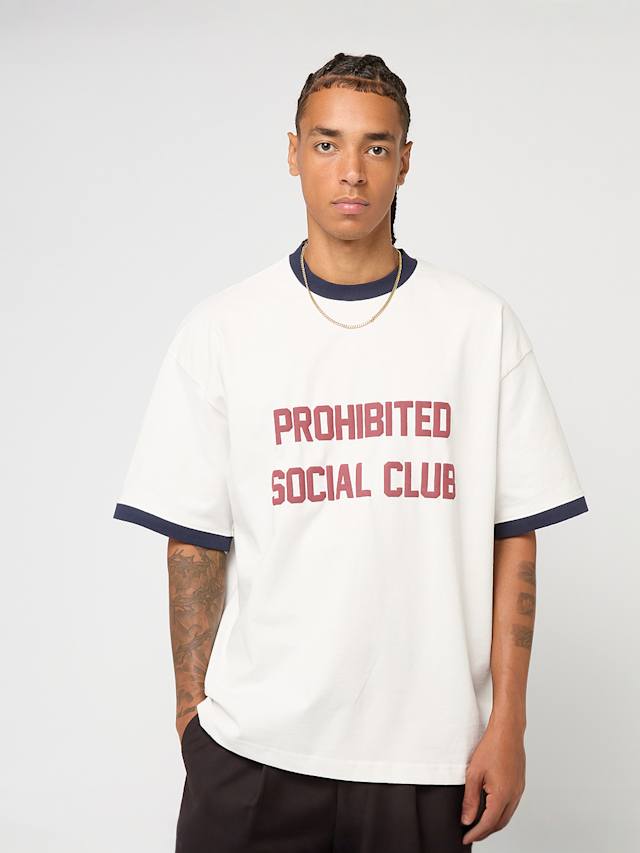 Prohibited, SC Contrast Tee, white, Image 1 of 4