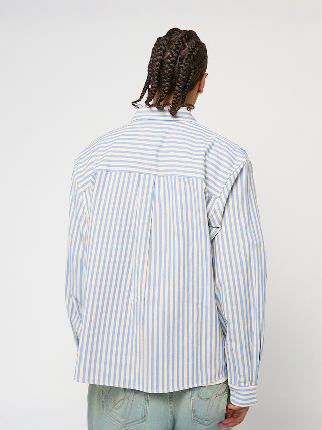 Prohibited, Striped Vacation Shirt, blue, Image 2 of 4
