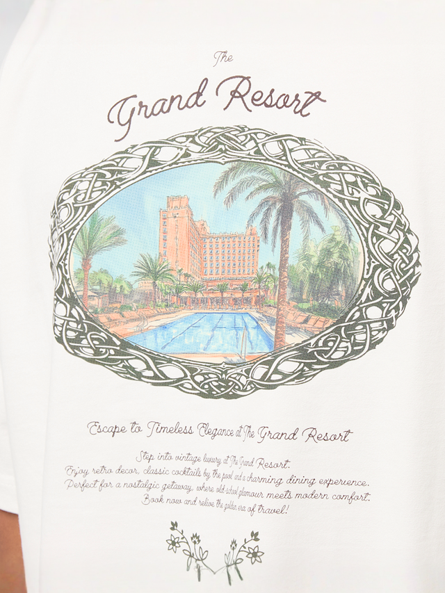 Prohibited, Grand Pool Tee, beige, Image 4 of 5