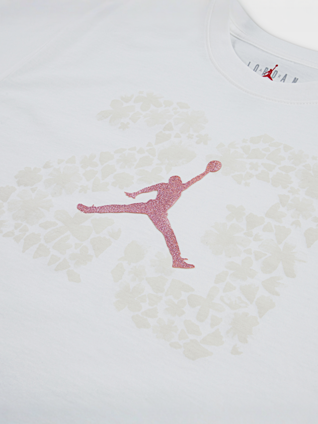 Jordan, 23 Floral Short Sleeve Tee, white, Image 3 of 3