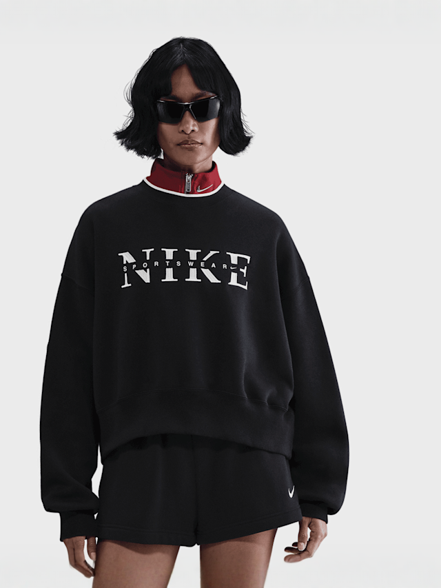 Nike, Sportswear Phoenix Fleece Crew GLS, light pink, Image 1 of 5