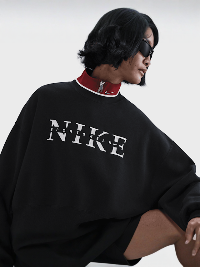 Nike, Sportswear Phoenix Fleece Crew GLS, light pink, Image 3 of 5
