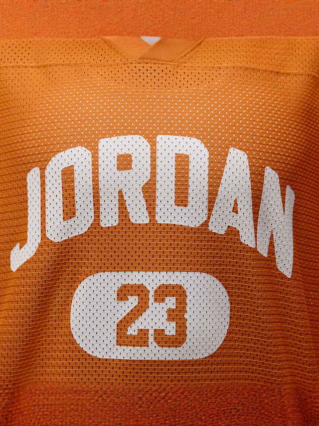 Jordan, Brooklyn Short Sleeve Mesh Jersey, orange, Image 3 of 6