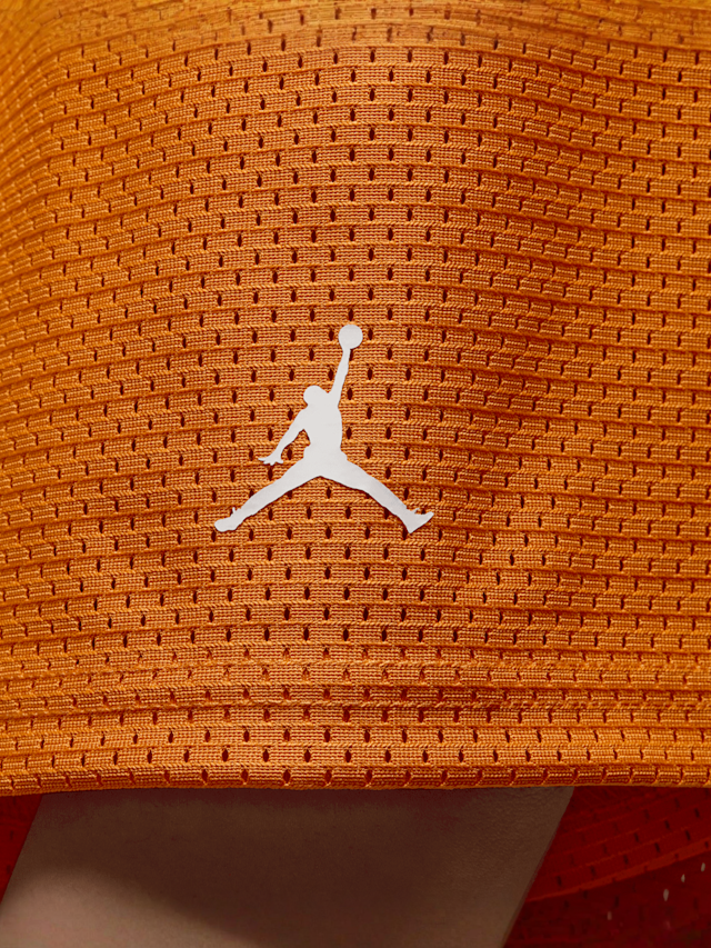 Jordan, Brooklyn Short Sleeve Mesh Jersey, orange, Image 4 of 6