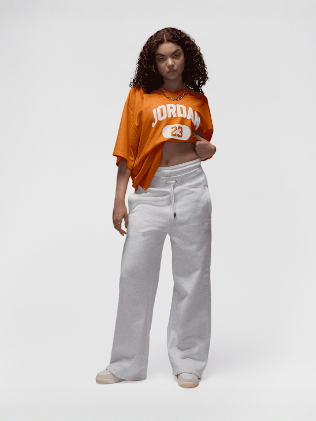 Jordan, Brooklyn Short Sleeve Mesh Jersey, orange, Image 6 of 6