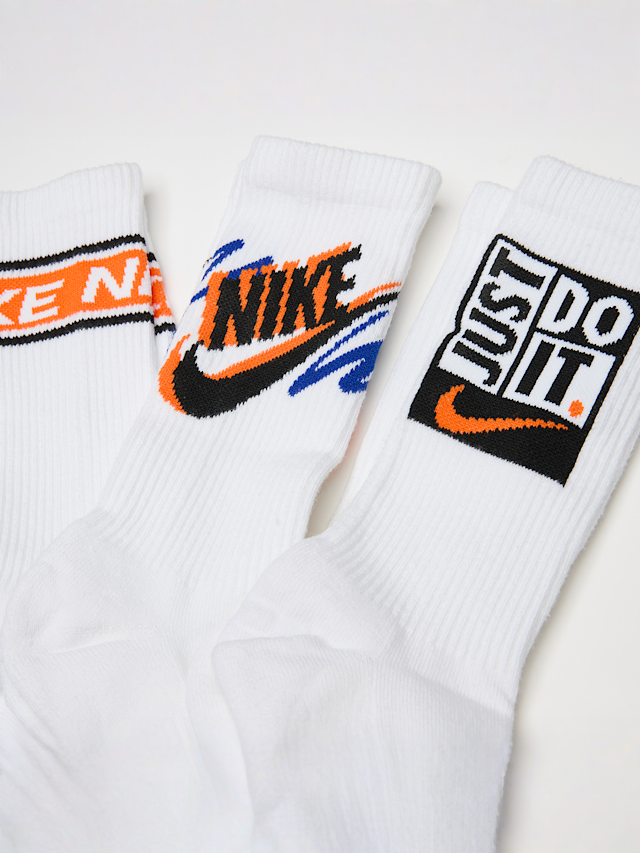 Nike, 3 PACK - Everyday Plus Crew Socks, white, Image 2 of 2