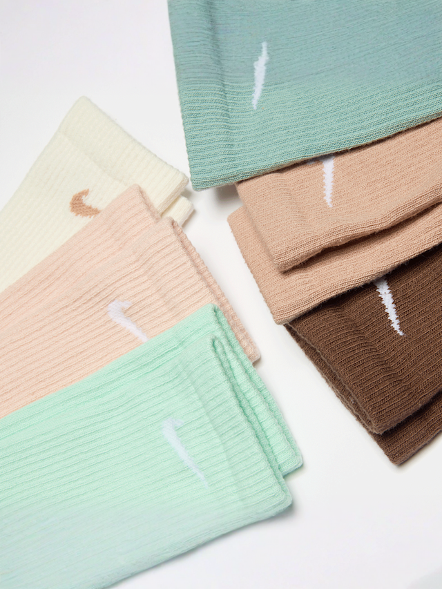 Nike, 6 PACK - Everyday Plus Cushion Crew, multi-colour, Image 2 of 2