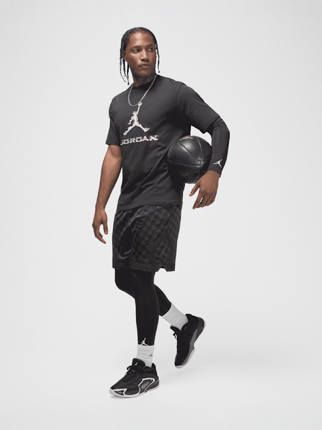 Jordan, Sport Dri-FIT Printed Diamond Shorts, black, Image 5 of 5