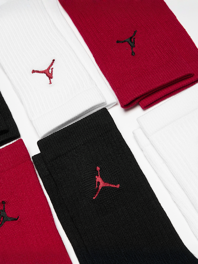 Jordan, 6 PACK - Everyday Cushioned Crew Socks, multi-colour, Image 2 of 2