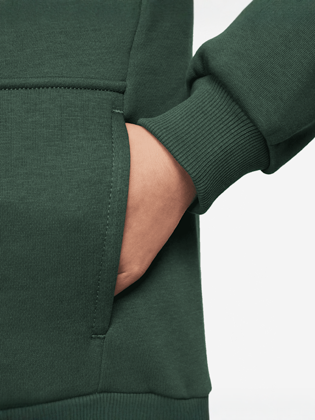 Nike, Sportswear Club Fleece Hoodie Low Brand Read, green, Image 3 of 3