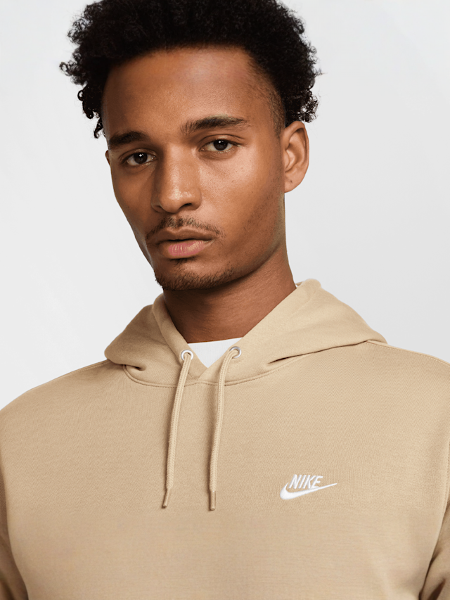 Nike, Club Basketball Pullover Hoodie, beige, Image 3 of 7