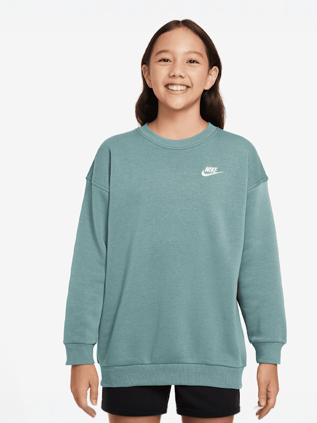 Nike, Sportswear Club Fleece Oversized Crew, green, Image 1 of 3