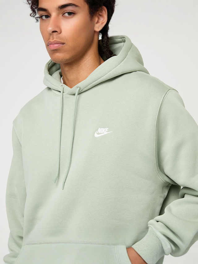 Nike, Club Fleece Hoodie, green, Image 3 of 4