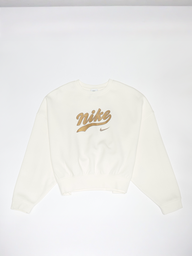 Nike, Sportswear Trend Fleece Crop Crew, beige, Image 1 of 3