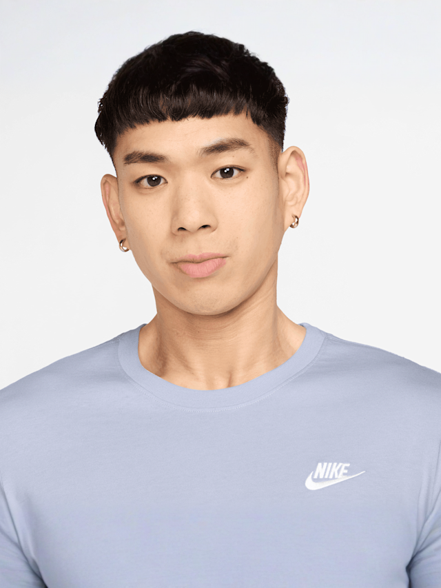 Nike, Sportswear Club Tee, blue, Image 3 of 3