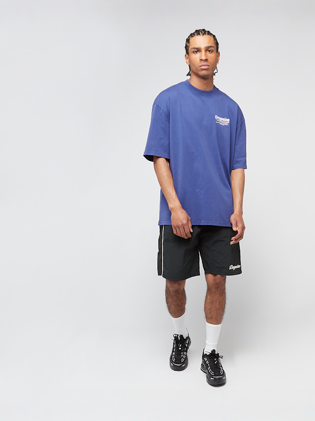 DropSize, Heavy Oversized Three Lines Back T-Shirt, blue, Image 5 of 5