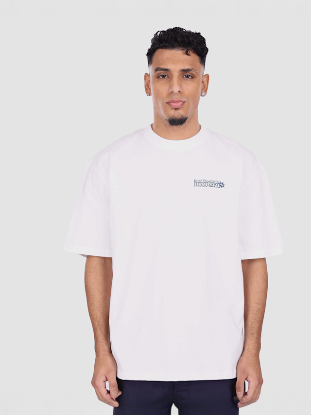 DropSize, Heavy Oversize Ice Cream T-Shirt, white, Image 1 of 5