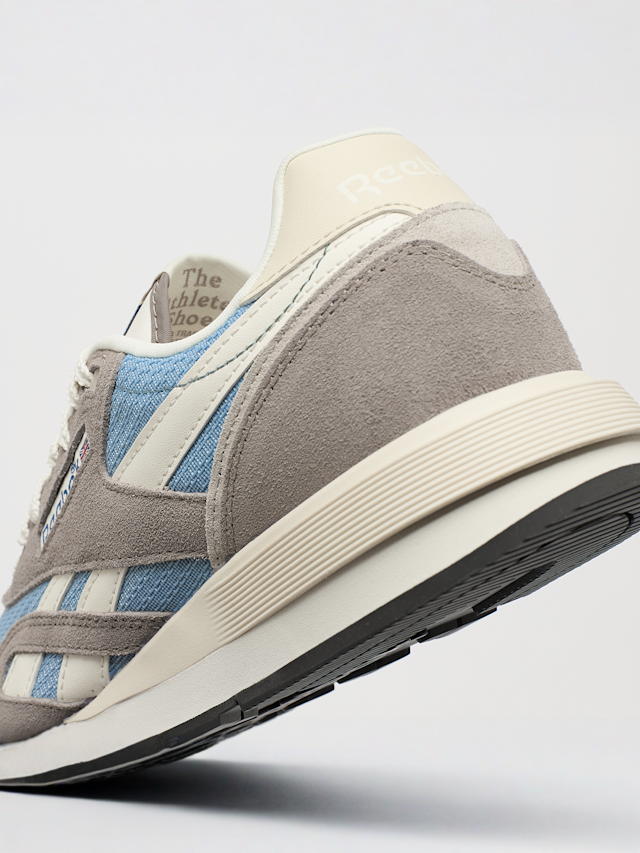 Reebok, Classic Nylon 89 gritty grey/leisure black/chalk, grey, Image 7 of 7