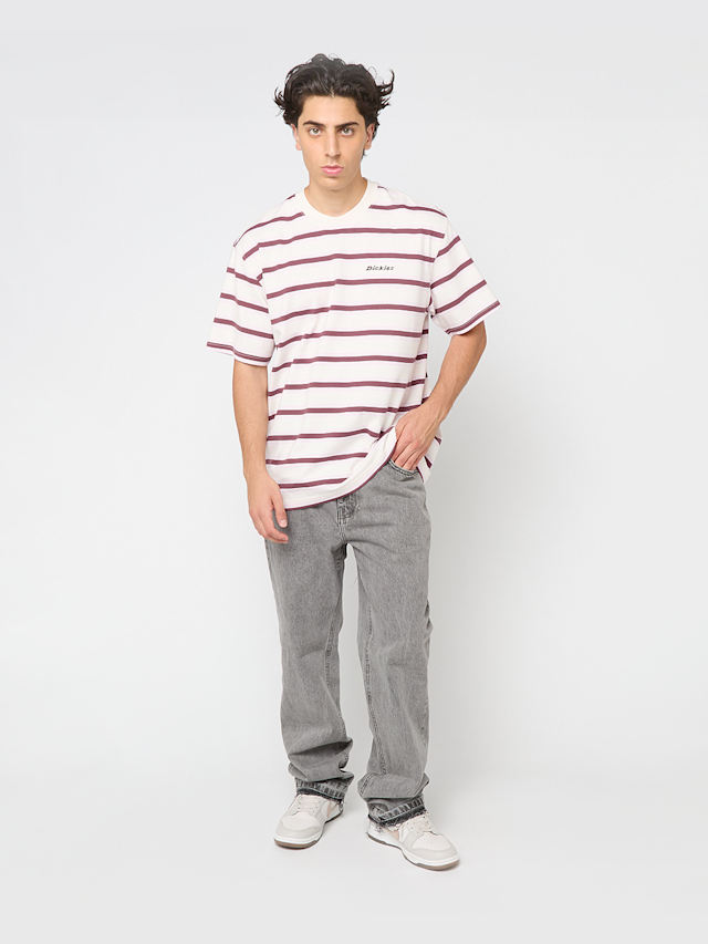 Dickies, York Stripe Short Sleeve Tee, beige, Image 4 of 4