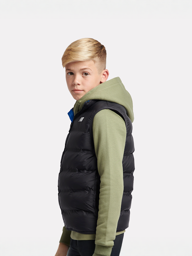 New Balance, Bond Quilted Gilet, black, Image 2 of 5
