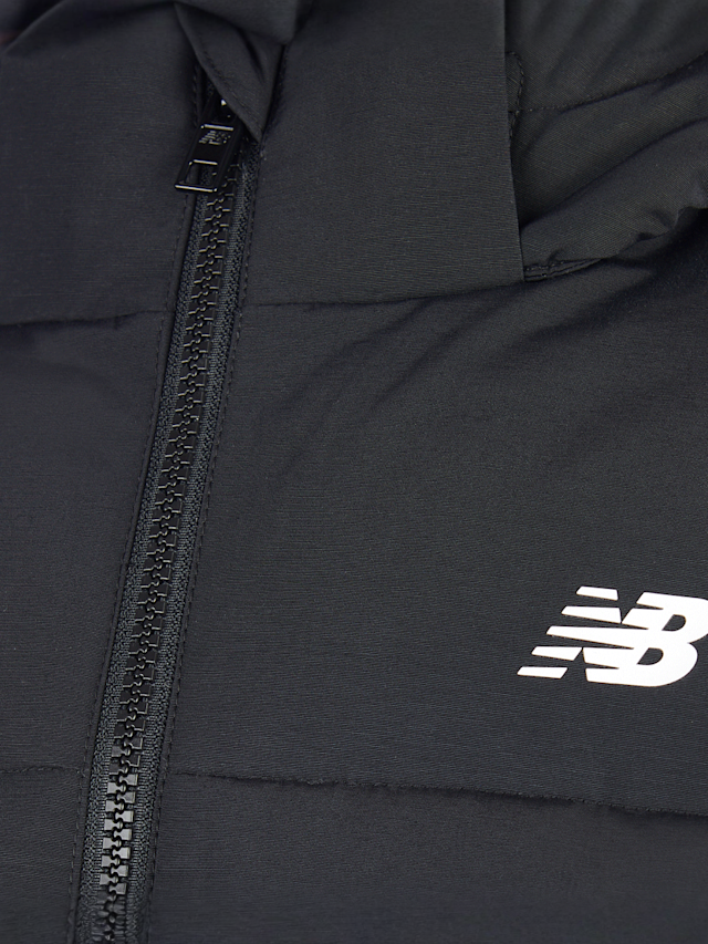 New Balance, Wide Baffle Puffer Coat, black, Image 4 of 5