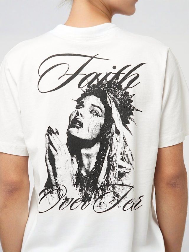 Mister Tee, Faith In Mary Tee, white, Image 4 of 5