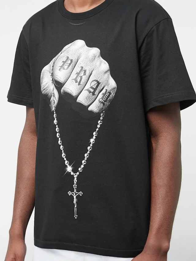 Mister Tee, Faith Meets Strength Tee, black, Image 3 of 4
