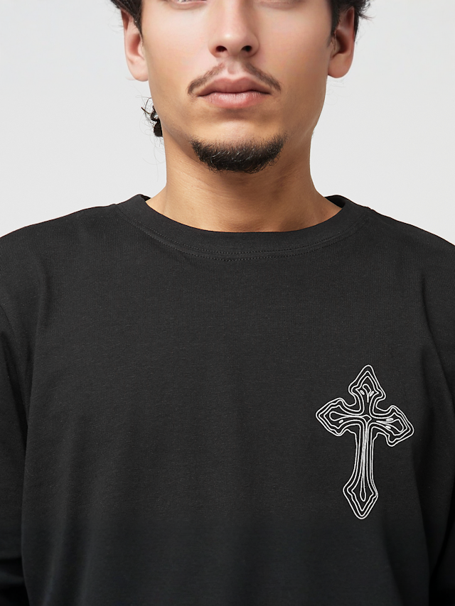Mister Tee, Cross Meets Grace Tee, black, Image 3 of 4