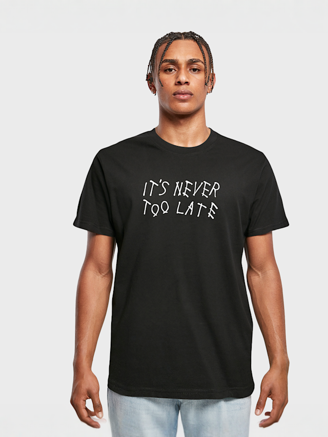 Mister Tee, It Is Never Too Late Tee black, black, Image 1 of 3
