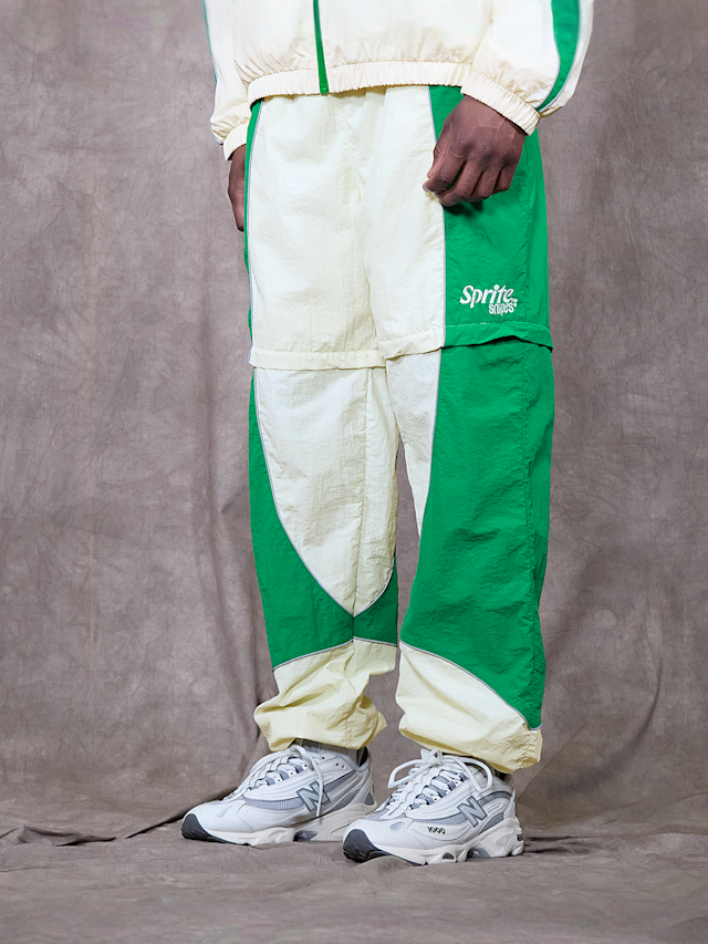 Sprite x SNIPES, Zip Off Colorblock Track Pants, green, Image 2 of 9