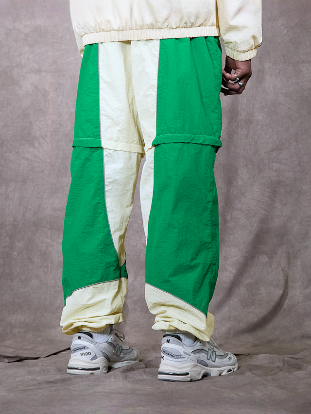Sprite x SNIPES, Zip Off Colorblock Track Pants, green, Image 3 of 9