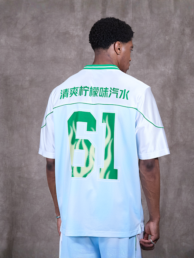 Sprite x SNIPES, Flame Football Jersey, blue, Image 2 of 8