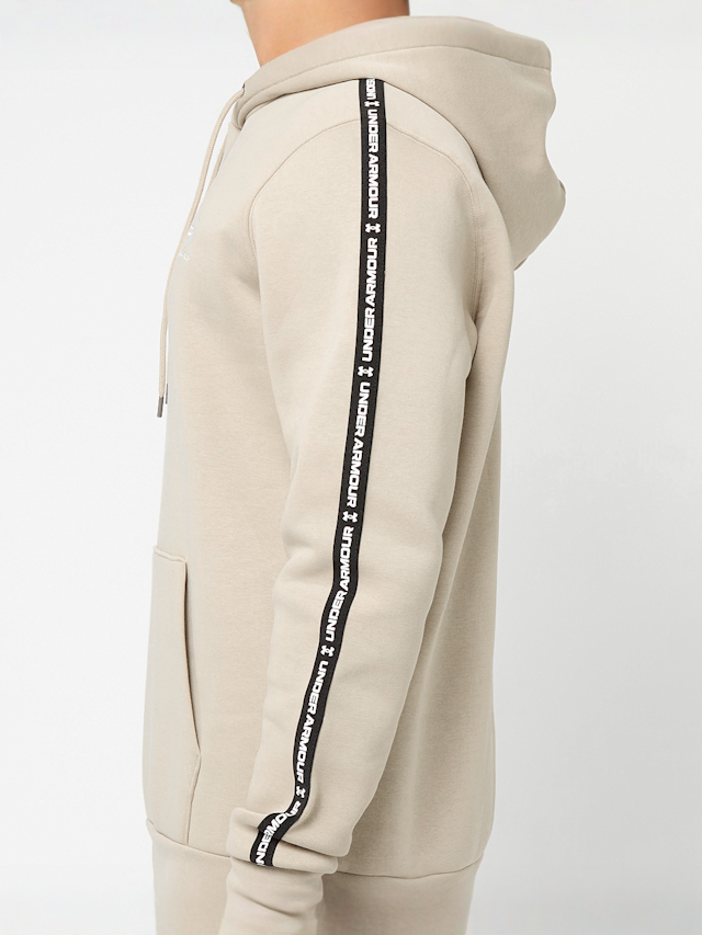 Under Armour, Icon Fleece Hoodie Taping, beige, Image 4 of 6