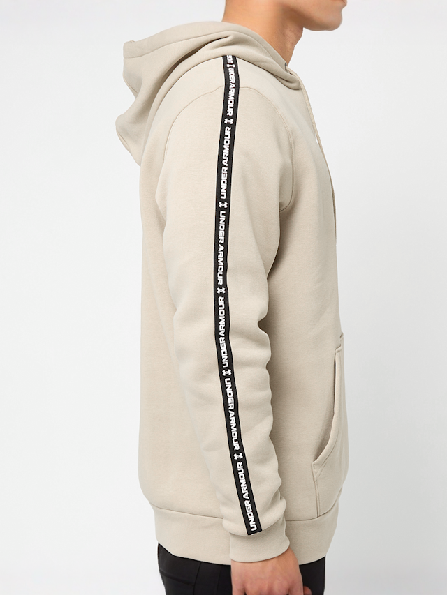 Under Armour, Icon Fleece Hoodie Taping, beige, Image 5 of 6