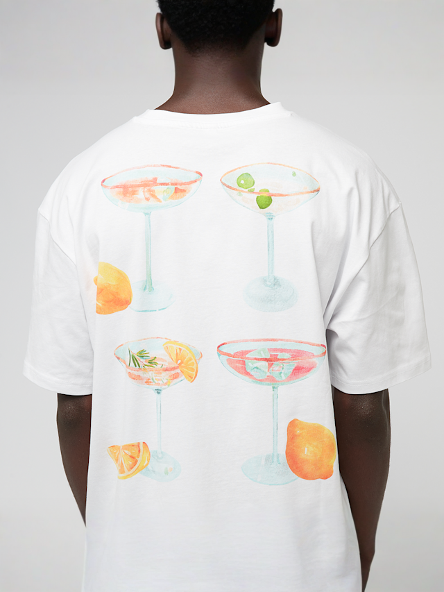 Mister Tee, Choose Your Drink Oversize Tee, white, Image 4 of 5