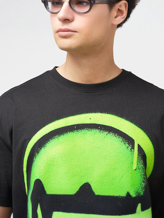 Mister Tee, Dripping Alien Head Oversize Tee, black, Image 3 of 4