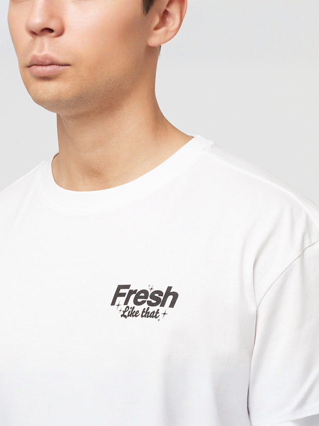 Mister Tee, Fresh Like That Oversize Tee, white, Image 3 of 5