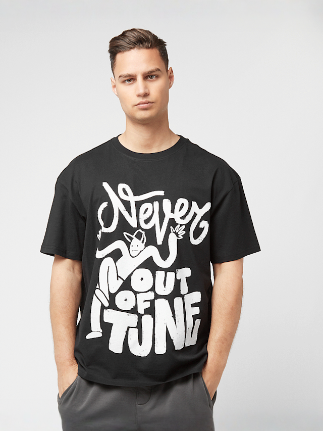 Mister Tee, Never Out Of Tune Oversize Tee, black, Image 1 of 4