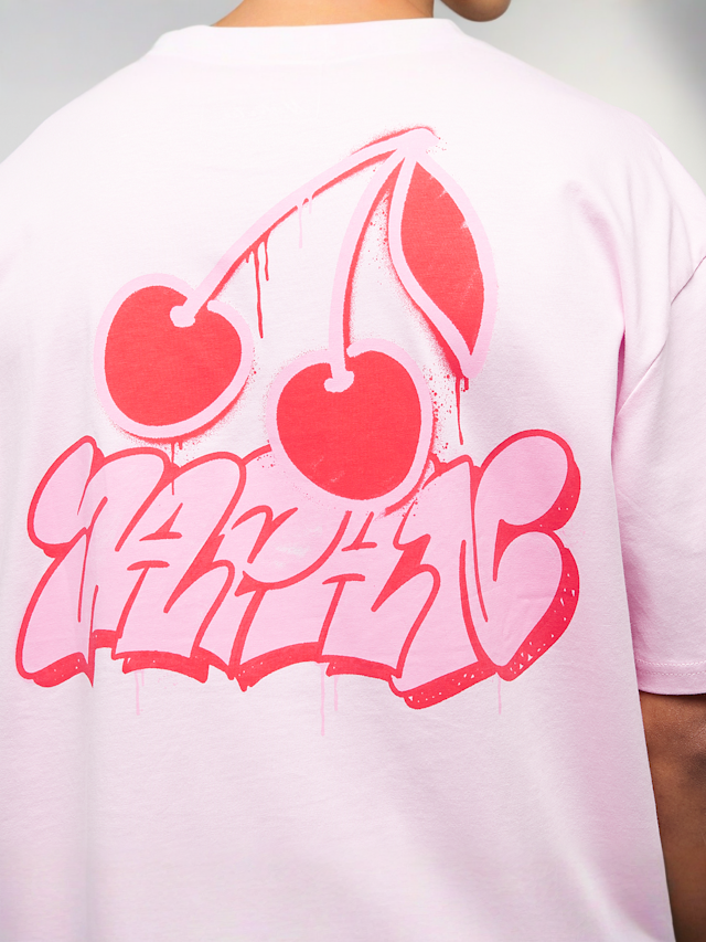 Mister Tee, Pink Cherries Oversize Tee, light pink, Image 4 of 5