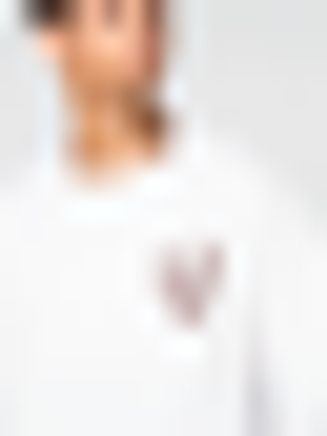 True Religion, Painted Horseshoe Oversized Tee, white, Image 3 of 5