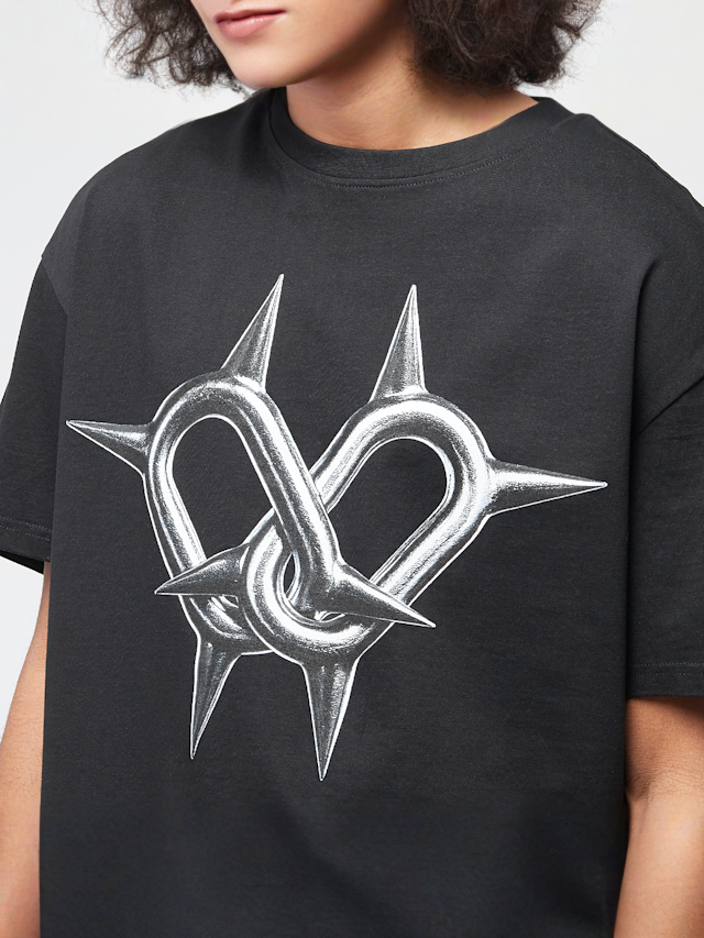 Mister Tee, Together Forever Oversize Tee, black, Image 3 of 5