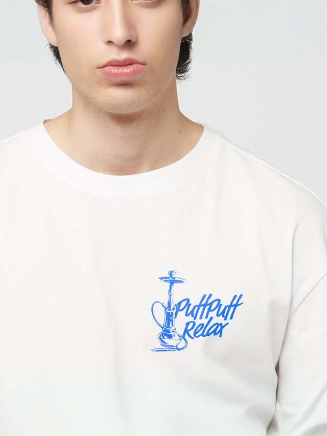 Mister Tee, Traditional Hookah Oversize Tee, white, Image 3 of 5