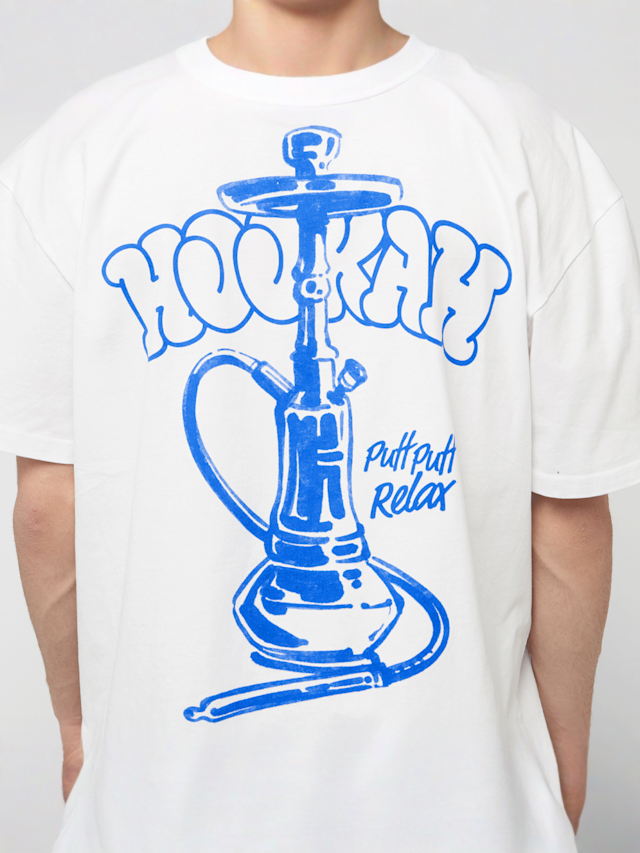 Mister Tee, Traditional Hookah Oversize Tee, white, Image 4 of 5