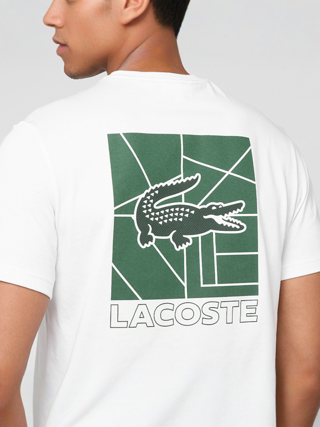 Lacoste, T-Shirt, white, Image 4 of 5