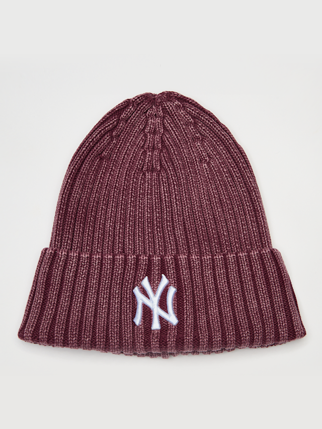 New Era, Washed Beanie MLB New York Yankees, purple, Image 1 of 3
