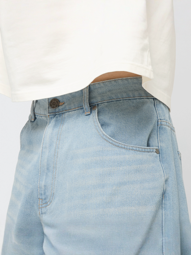 SNIPES, Jimmy Baggy Denim Shorts, blue, Image 3 of 5